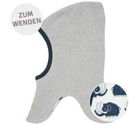 Wende Schlupfmütze Fleece grau melange 74