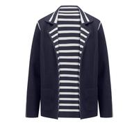 Wende-Strickjacke Peter Hahn blau 38