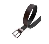 Wendegürtel TOMMY HILFIGER "DENTON 3.5 cm breit", Damen, Gr. 100, testa di moro, schwarz, Rindsleder, Gürtel (16596963-100) testa di moro, schwarz