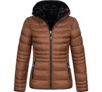 Wendejacke DEPROC ACTIVE "GILMOUR NEW REVERSAL Women", Damen, Gr. 40/42 (M), braun, Web, 100% Polyester, tailliert hüftbedeckend, gerader Abschluss mit Gummizug, Jacken, Wendejacke mit schlichtem Desi