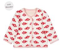 Wendejacke Fische rot Ringel rose/weiß 62/68