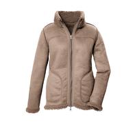 Wendejacke "GW 62 WMN JCKT", Damen, Gr. 36, weiß (naturweiß), Oberstoff: 100% Polyester, G.I.G.A. DX BY KILLTEC, Sportlich, Jacken, Wendbare Damenjacke in Wildlederoptik, warm, mit 4 Taschen (70246530