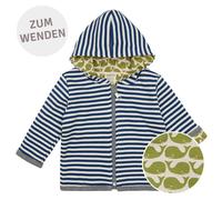 Wendejacke Kapuze Ringel marine 62/68