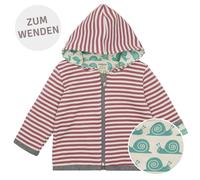 Wendejacke Kapuze Ringel rosa 74/80