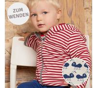 Wendejacke Kapuze Ringel rot 74/80