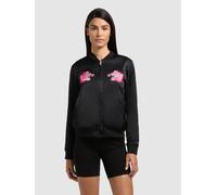 Wendejacke KHUJO "RUBY", Damen, Gr. XL, schwarz, Satin, 64% Viskose, 36% Polyester, slim fit hüftlang, eingesetzt Rippbündchen, Jacken (79446252-XL) schwarz