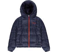 Wendejacke LEVI'S KIDS "LVB MDWT PUFFER JKT", Jungen, Gr. 12 (152), blau (ocean cavern), Obermaterial: 100% Polyester, kontrastfarbene Details, elastischer Bund, Jacken, Winterjacke for BOYS (62196917