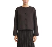 comma - Kurze Jacke in Wolloptik braun - Gr. - S