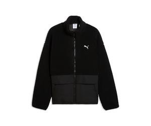 Wendejacke PUMA "HYBRID REFIBRE SHERPA JACKET M", Herren, Gr. XXL, schwarz (puma schwarz), Rippware, Obermaterial: 100% Polyester. Futter: 100% Polyester, unifarben, relaxed fit normal, Jacken, sportl