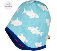 Wendemütze Ringel Haie dunkelblau 62