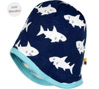 Wendemütze Ringel Haie türkis 62