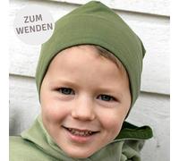 Wendemütze uni Grüntöne 110/128
