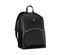 WENGER 610190 LEAMARIE Schlanker 14-Zoll-Laptop-Rucksack mit gepolstertem Laptop-Fach und separatem 10-Zoll-Tablet-Fach, Schwarz (18 Liter)