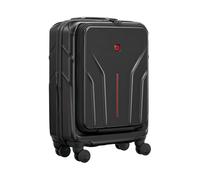 WENGER Amplix Carry-On Hartschalenkoffer, Handgepäck, Trolley, 36 (45) l, Laptop- und Tabletfach, Sicherheitsschloss, Reisen Urlaub, Schwarz, 653323