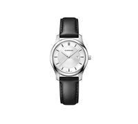 WENGER Damen City Classic - Swiss Made Analog Quarz Edelstahl/Leder Uhr 01.1421.114
