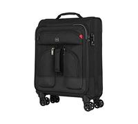 Wenger Deputy 20" Laptop Rollkoffer, Softside Luggage Carry-On - Black Koffer, 40 x 55 x 20 cm, 48 liters, Schwarz (Black)