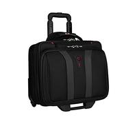Wenger 600659 GRANADA 15.6-Zoll-Rad-Laptop-Tasche, gepolsterte Laptopfach mit Übernachtung Fach in schwarz, 42 x 35 x 25 cm (B x H x T), 24 Liter