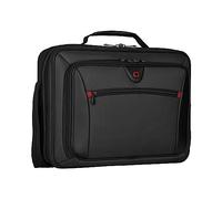 WENGER Insight Laptoptasche zum Umhängen, Notebook bis 15.6 Zoll, Tabletfach bis 10 Zoll, Aktentasche, Organizer, 10 l, Damen Herren, Büro Business-Reisen Uni, Grau, 600646