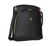 WENGER LeaSophie Messenger Bag zum Umhängen, Tabletfach bis 10 Zoll, 6 l, Damen Herren, Business Uni Schule Reisen, Schwarz, 610189