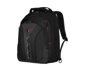Wenger Legacy 16 Zoll Laptop-Rucksack, schwarz, Triple Protect, CaseBase, Trolleyriemen