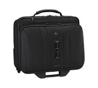WENGER Legacy Black Series Aktenkoffer, Laptop-Tasche zum Rollen, Trolley, Notebook bis 15,6 Zoll, 29 l, Büro Business Uni Schule, Schwarz, 653631
