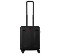 WENGER Legacy DC Carry-On 14 Handgepäck Trolley mit 4 Rollen, 39 (44) l, Hartschale, Damen Herren, Business-Reisen Urlaub, Schwarz, 610865