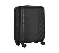 WENGER Motion Carry-On Hartschalenkoffer, Handgepäck, Trolley, 36 (43) l, Sicherheitsschloss, Damen Herren, Reisen Urlaub, Schwarz, 612701