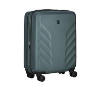 WENGER Motion Carry-On Hartschalenkoffer, Handgepäck, Trolley, 36 (43) l, Sicherheitsschloss, Damen Herren, Reisen Urlaub, Grün/Grau, 612702