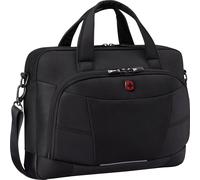 WENGER Altair Brief Laptop-Tasche zum Umhängen, Notebook bis 16 Zoll, Tabletfach, Aktentasche, Organizer, 12 l, Büro Business Uni, Schwarz, 653496