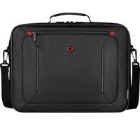 WENGER BQ Laptop-Tasche zum Umhängen, Notebook bis 16 Zoll, Aktentasche, Organizer, Top-Loading, 15 l, Büro Business-Reisen Uni, Schwarz, 611907