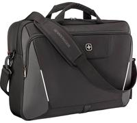 WENGER XE Brief 17 Laptop-Tasche zum Umhängen, Notebook bis 17 Zoll, Tabletfach, Aktentasche, Organizer, 25 l, Damen Herren, Büro Business-Reisen Uni, Schwarz, 653301