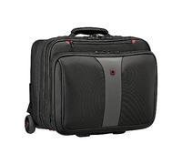 WENGER Patriot Trolley Laptop-Tasche, Notebook bis 17 Zoll, Tablet bis 10 Zoll, Aktentasche zum Rollen, Organizer, 38 l, Damen Herren, Büro Business-Reisen, Schwarz, 612259