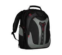 WENGER Pegasus Laptop-Rucksack mit Tabletfach, Notebook bis 17 Zoll, Tablet bis 12 Zoll, Organizer, 25 l, Damen Herren, Büro Business-Reisen Uni, Grau, 600639
