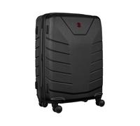 WENGER Pegasus Medium Hartschalenkoffer mit 4 Rollen, Trolley, Mittelgroß, 66 (79) l, Sicherheitsschloss, Damen Herren, Reisen Urlaub, Schwarz, 610848
