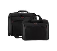 WENGER Potomac 2-TLG Laptop Trolley für Notebook bis 17 Zoll, herausnehmbare Laptop-Tasche 15 Zoll, 23 l, Damen Herren, Büro Business Reisen, Schwarz, 600661