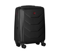 WENGER Prymo Carry-On Hartschalenkoffer, Handgepäck, Trolley, 36 (43) l, Sicherheitsschloss, Damen Herren, Reisen Urlaub, Schwarz, 612536