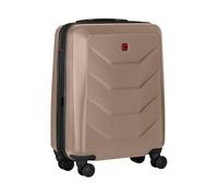 WENGER Prymo Carry-On Hartschalenkoffer, Handgepäck, Trolley, 36 (43) l, Sicherheitsschloss, Damen/Herren, Reisen Urlaub, Bronze, 654113