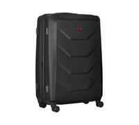 WENGER Prymo Large Hartschalenkoffer mit 4 Rollen, Trolley, Groß, 93 (107) l, Sicherheitsschloss, Damen Herren, Reisen Urlaub, Schwarz, 612538