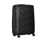 WENGER Prymo Large Hartschalenkoffer mit 4 Rollen, Trolley, Groß, 93 (107) l, Sicherheitsschloss, Damen Herren, Reisen Urlaub, Schwarz, 612538