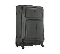 WENGER Sion Large Weichschalenkoffer mit 4 Rollen, Trolley, Groß, 114 (126) l, Erweiterbar, Damen Herren, Reisen Urlaub, Grau, 653589