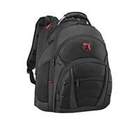 WENGER Synergy Ballistic Laptop-Rucksack mit Tabletfach, Notebook bis 16 Zoll, Tablet bis 10 Zoll, 30 l, Damen Herren, Büro Business-Reisen Uni, Schwarz, 605074