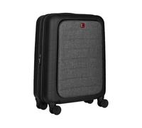 Wenger Trolley Syntry Außenmaße: 40 x 55 x 20 cm (B x H x T) mit Rollen Frontfach, Schnellzugriffsfach, USB-Anschluss, integriertes Namensschild, Kompressionsriemen Polycarbonate/Polyester schwarz/grau
