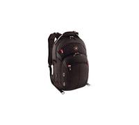 WENGER Gigabyte Laptop-Rucksack mit Tabletfach, Notebook bis 16 Zoll, Tablet bis 10 Zoll, Organizer, 20 l, Damen Herren, Büro Business-Reisen Uni, Schwarz, 600627