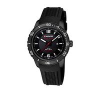 Wenger Unisex-Armbanduhr 01.0851.124 ROADSTER BLACK NIGHT Analog Quarz Kautschuk 01.0851.124 ROADSTER BLACK NIGHT