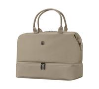 WENGER Weekender Reisetasche 29 l mit Laptopfach 13 Zoll, Beige | Praktische Travel Bag für Wochenendtrips mit Trolley-Schlaufe, Leder-Schuhfach und 25 x 47 x 30 cm Abmessungen.