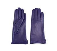WENH Damen-Handschuhe aus Lammfell, warm gefüttert, mit Fleece-Futter, modisch, dünn, for Outdoor-Aktivitäten(Dark purple,8 1/2)