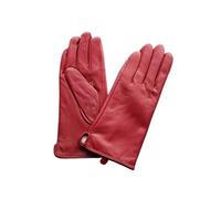 WENH Damen-Handschuhe aus Lammfell, warm gefüttert, mit Fleece-Futter, modisch, dünn, for Outdoor-Aktivitäten(Maroon,7 1/2)