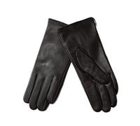 WENH Damen-Handschuhe aus Lammfell, warm gefüttert, mit Fleece-Futter, modisch, dünn, for Outdoor-Aktivitäten(Dark brown,7 1/2)