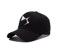 WENINETIES Auto Kappe für DS 7 2022-, Baseballkappe Basecap Golf Wear Hut Schutzhelm Baseball Cap Auto-Baseballmütze Verstellbarer Casual Hut,Bla-ck
