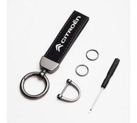 WENINETIES Schlüsselanhänger für Auto Motorrad für Citroen C5 X 2021-, Metall mit Drehbarem Schlüsselring Un Einfach Elegant Upgrade Anti-Verlust